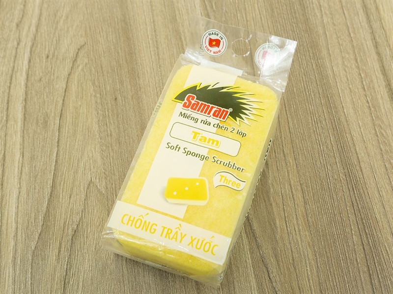 MIẾNG RỬA CHÉN 2 LỚP CHỐNG TRẦY XƯỚC OTT