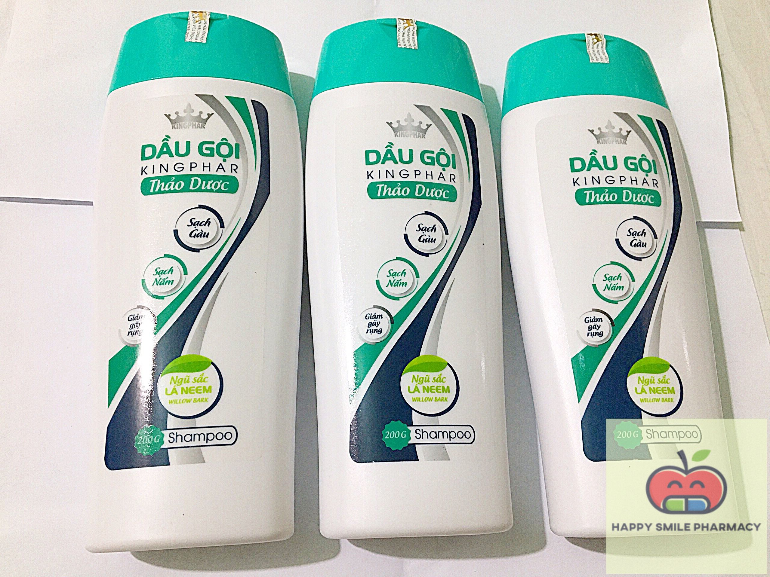 Dầu gội đầu thảo dược Kingphar - Sạch gàu - Sạch nấm - Giảm gãy rụng