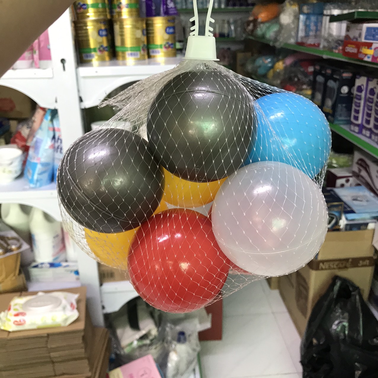 [HCM]Set 10 banh nhựa bỏ nhà banh hoặc phao bơi cho bé - Size to