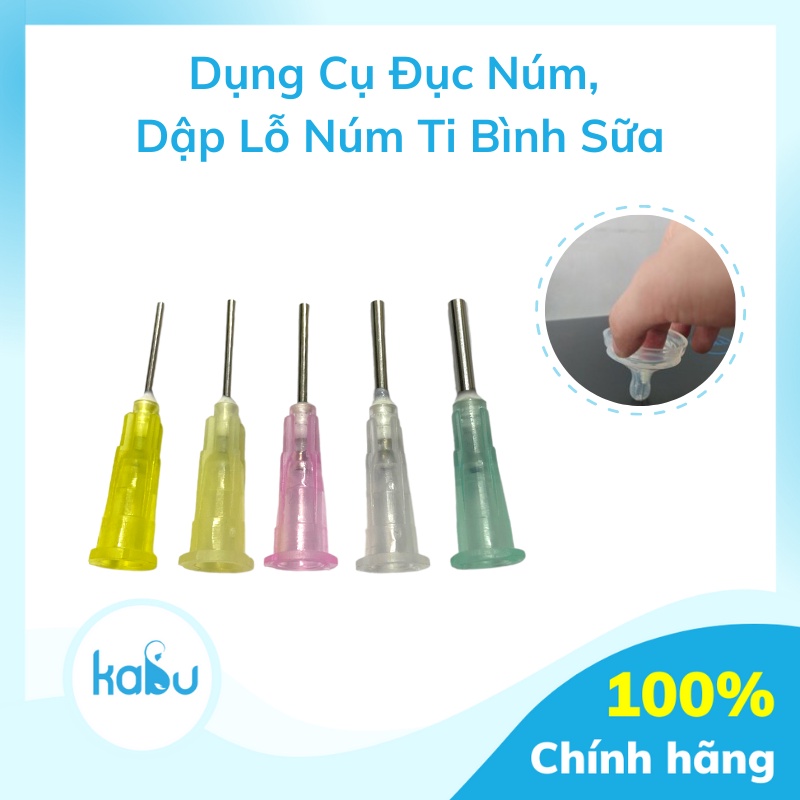 Kabu - dụng cụ đục núm, dập lỗ núm bình sữa | đục lỗ núm ti nhanh chóng thay dập núm farlin