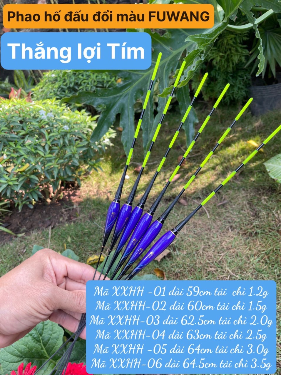 Phao câu cá, phao hố đấu điện săn hàng phiên bản mới của FUWANG Thắng Lợi Tím