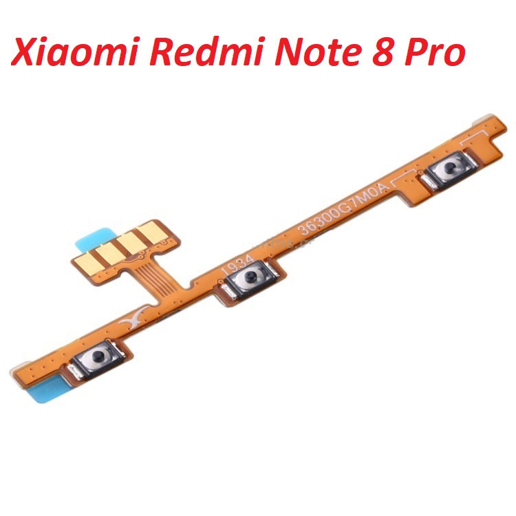 Dây nút nguồn xiaomi redmi note 8 pro dây cáp nút nguồn tăng giảm âm lượng linh kiện thay thế