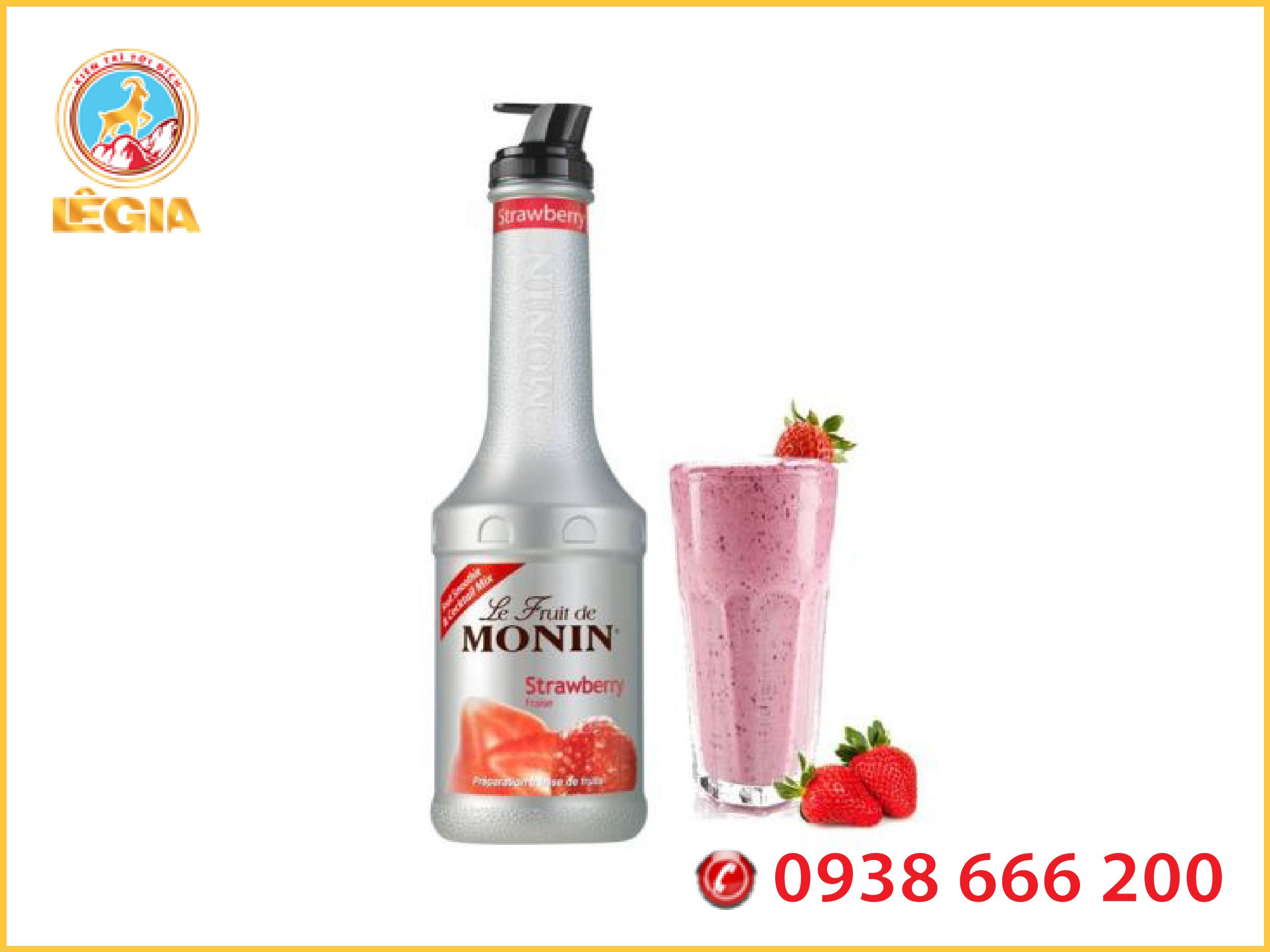 Mứt sệt dâu monin 1l - le fruit de monin strawberry