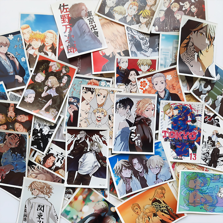 [SET 20/50/100] Sticker Tokyo Revengers Sticker dán chống nước, chống UV, Dùng dán Xe, dán mũ bảo hiểm, dán Laptop