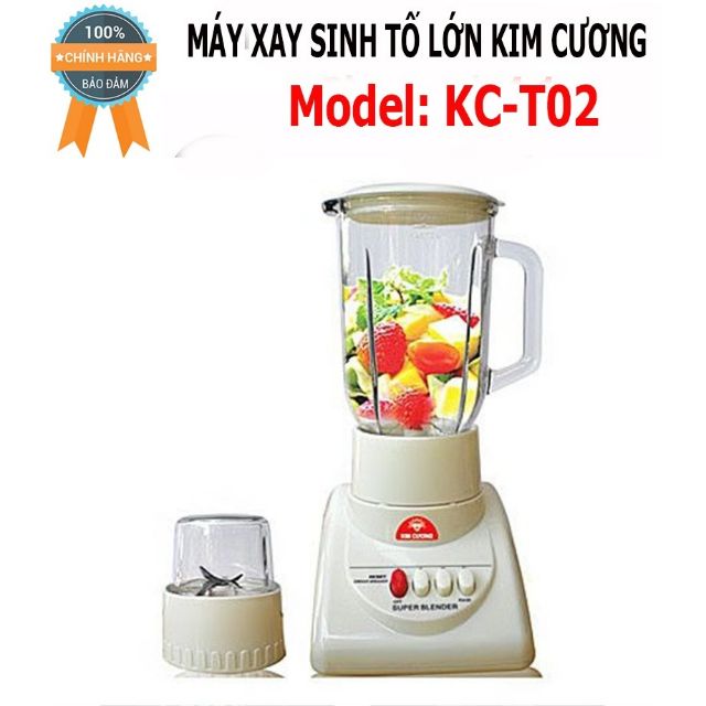 Máy xay sinh tố kim cương hai cối T02 mẫu mã đẹp