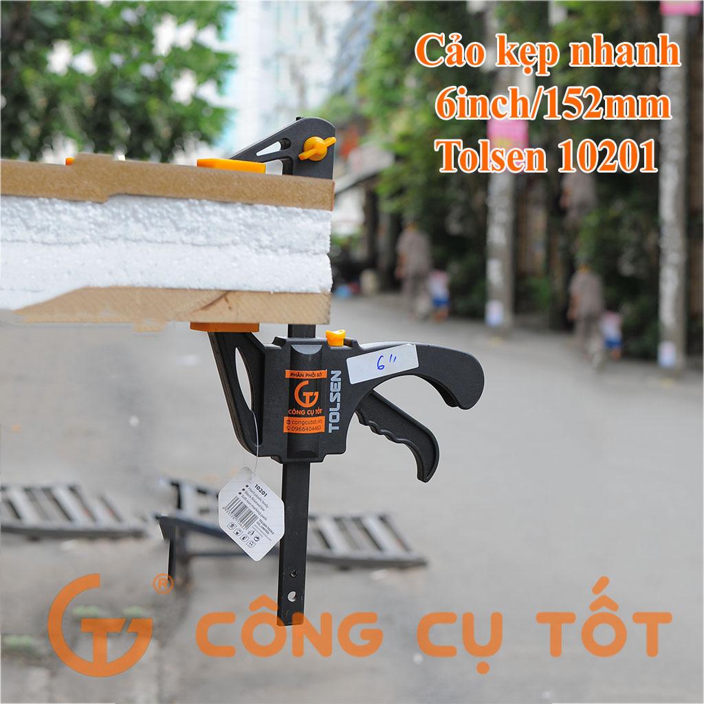 Cảo kẹp nhanh 6inch đô mở 152 tolsen 10201