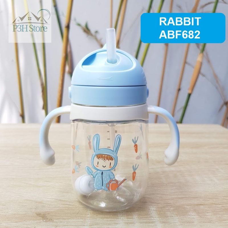 Bình tập uống Lock&Lock Todder Bottle dung tích 240ml cho bé bằng nhựa tritan có ống hút ABF680 ABF682