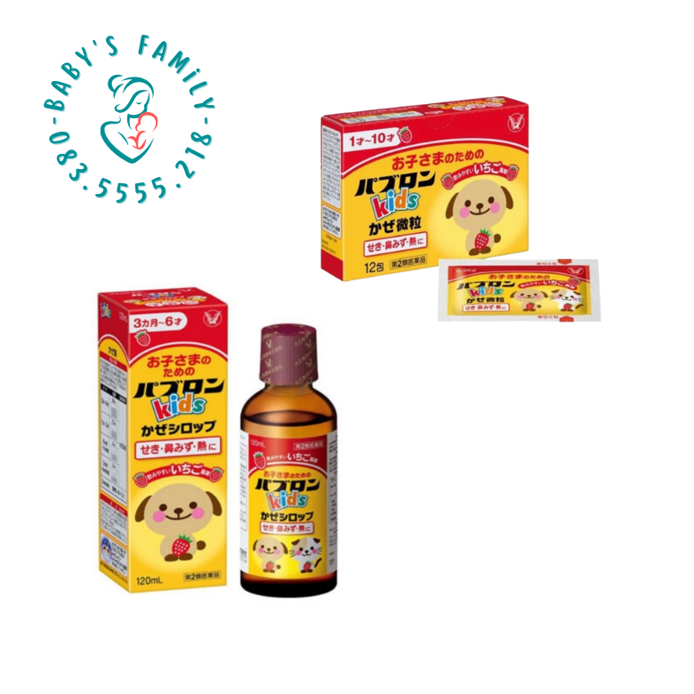 Siro và bột paburon s nhật bản cho bé 120ml