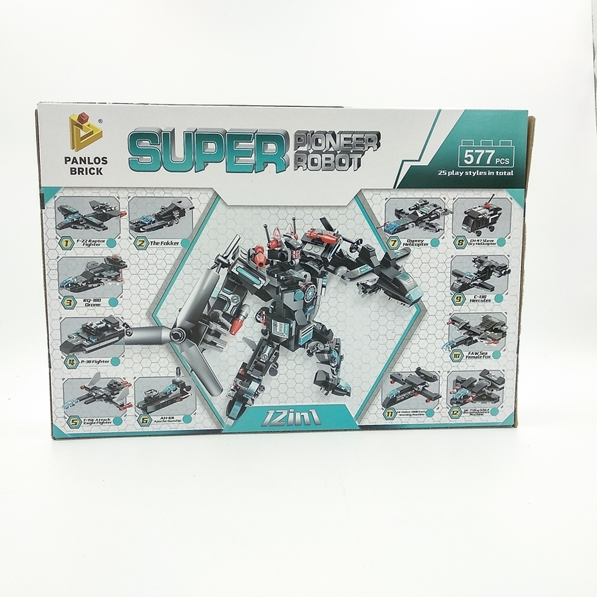 Non lego bộ lắp ráp 12 trong 1 panlos brick - 633013