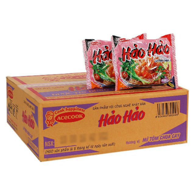 Mì Hảo Hảo tôm chua cay thùng 30 gói 75g