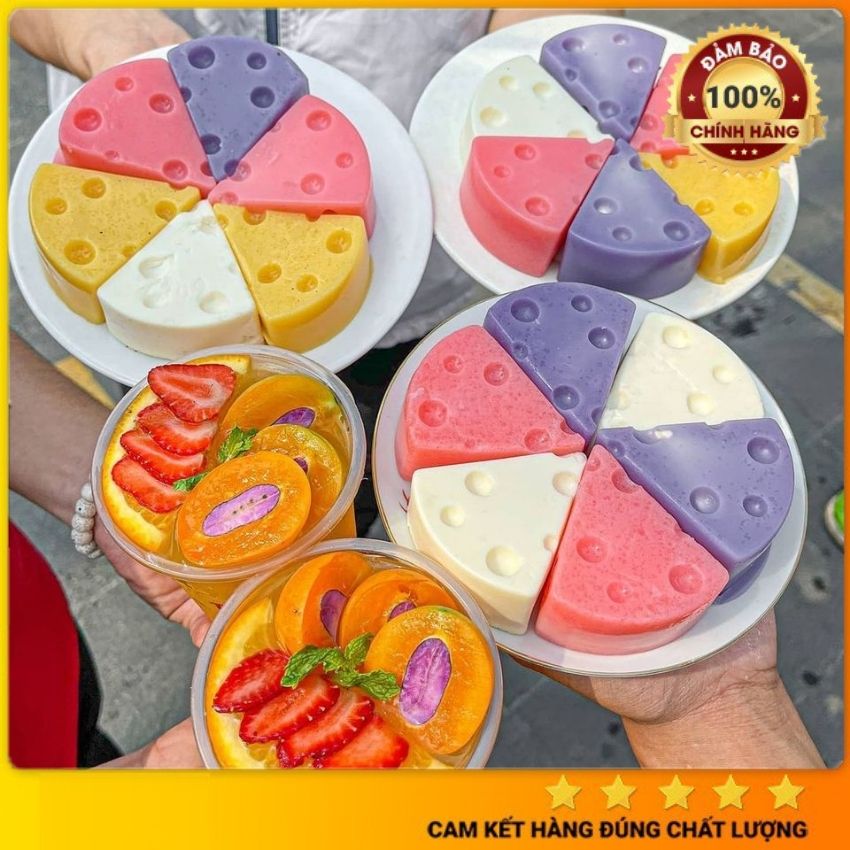 Set làm pudding trứng, dâu, socola, khoai môn, matcha công thức chuẩn bếp của mẹ onici, đảm bảo chất lượng 100%