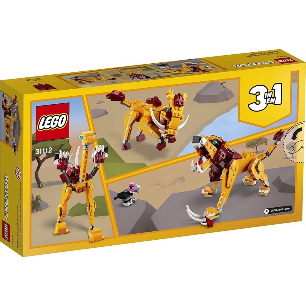 Đồ chơi lắp ráp lego creator 3in1 sư tử hoang dã mã 31112-224 chi tiết