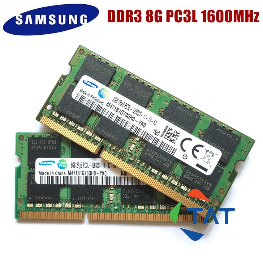 RAM DDR3 8GB Bus 1600MHz PC3L-12800 Samsung Dùng Cho Máy Tính xách Tay Laptop