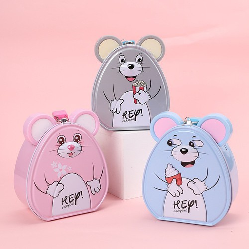 Két sắt mini cho bé hình chú chuột dễ thương có khóa