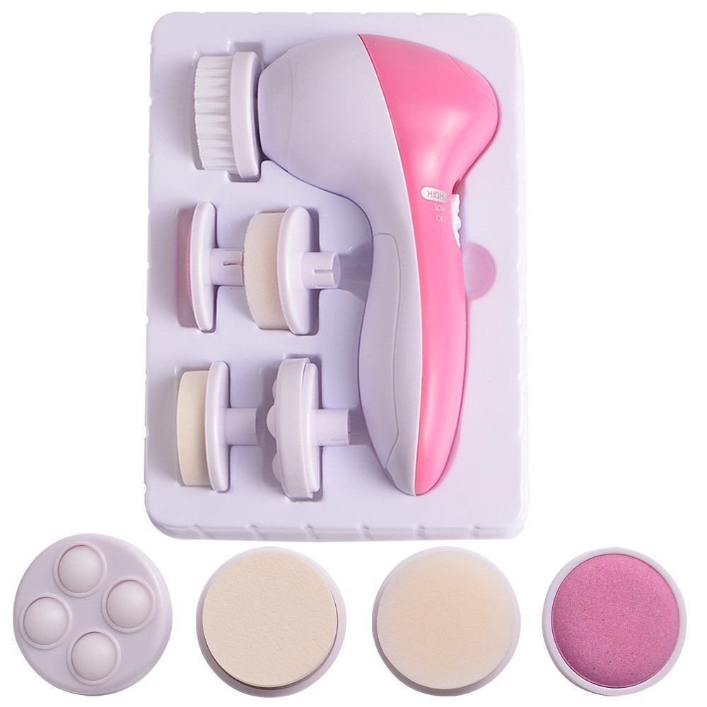 Máy massage rửa mặt 5 in 1 AE-8782-Làm sạch da mặt nhanh chóng