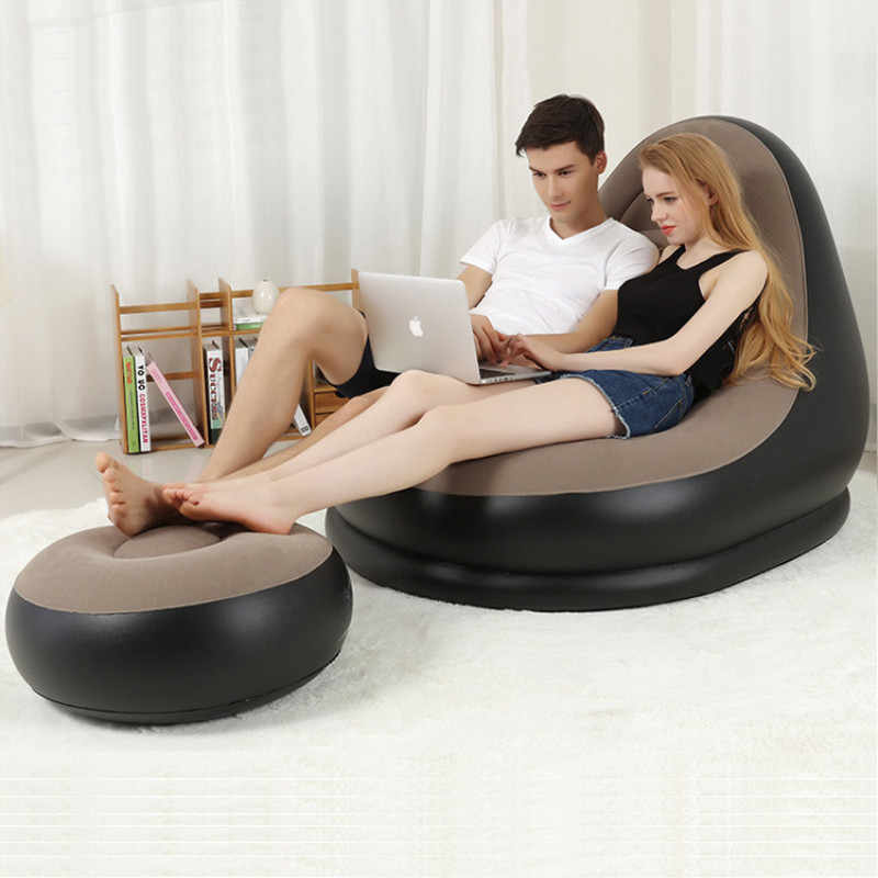 ( TẶNG KÈM BƠM ) GHẾ NỆM HƠI SOFA  có thể gấp siêu gọn khi không sử dụng Vô cùng tiện lợi