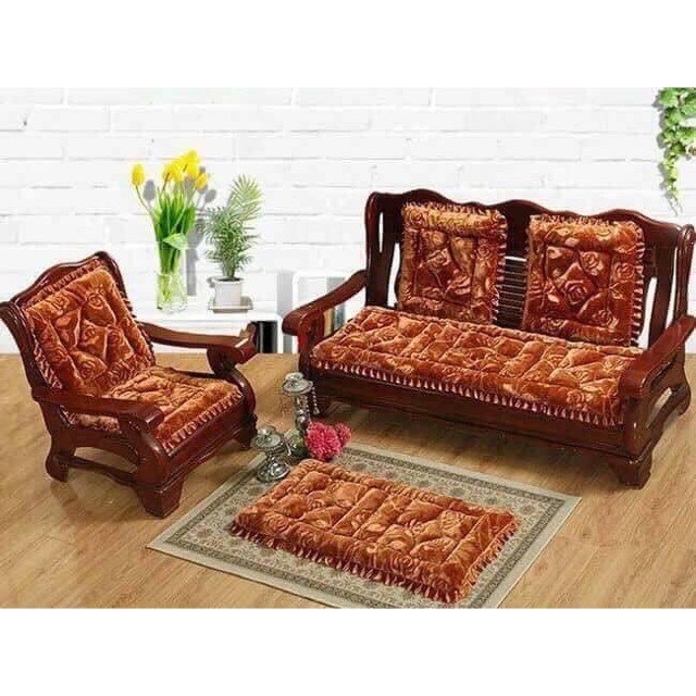 Đệm Ghế nhung, đệm ghế sofa ,Thảm Ghế nỉ Nhung Cao Cấp Trang Trí Tết Siêu Đẹp
