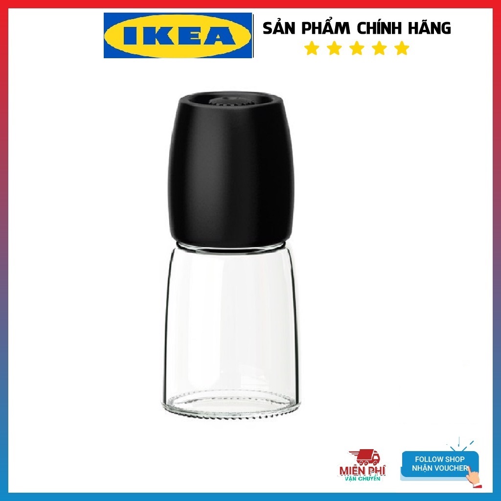 Cối Lọ Xay Tiêu Thủy Tinh Ikea Dụng Cụ Xay Tiêu Cầm Tay Nhỏ Gọn Tiện Lợi IK37