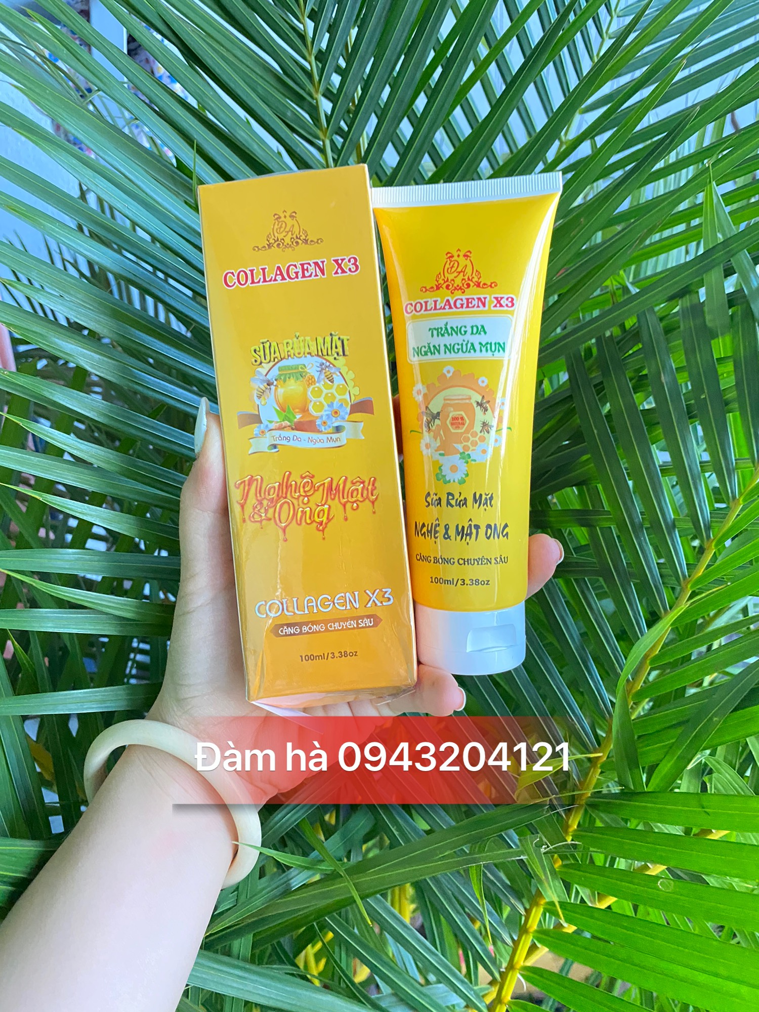 Sữa rửa mặt Nghệ Collagen X3 Đông Anh