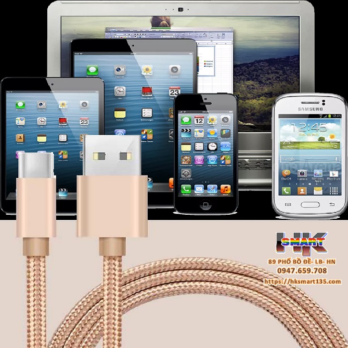 Dây sạc điện thoại .Cáp sạc Samsung Micro USB dài 3m