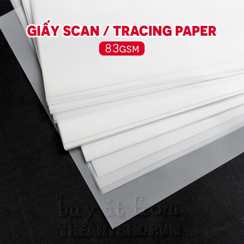 Giấy Scan 83gsm khổ A4, A3 tracing paper