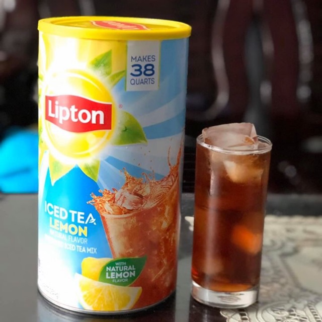 Bột Pha Trà Chanh Lipton Iced Tea Lemon Mỹ 2.33Kg