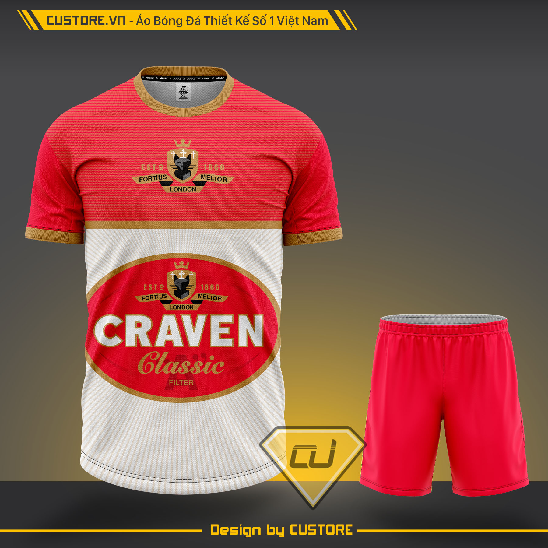 Bộ quần áo .t.h.u.ố.c. lá craven đỏ đồng custore giá rẻ