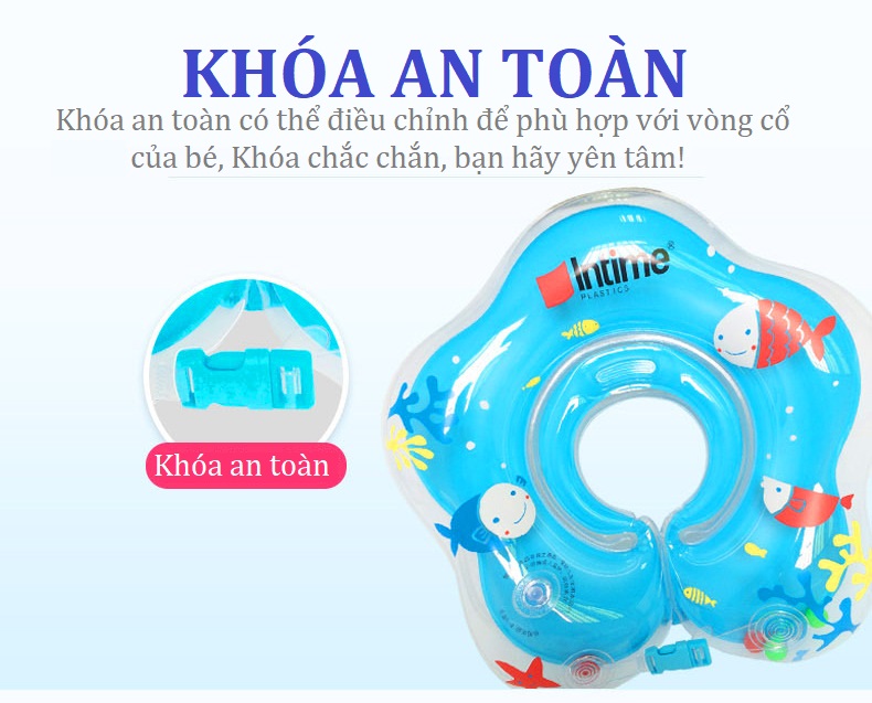 Phao cổ InTime cao cấp giúp bé giữ thăng bằng khi bơi và tắm