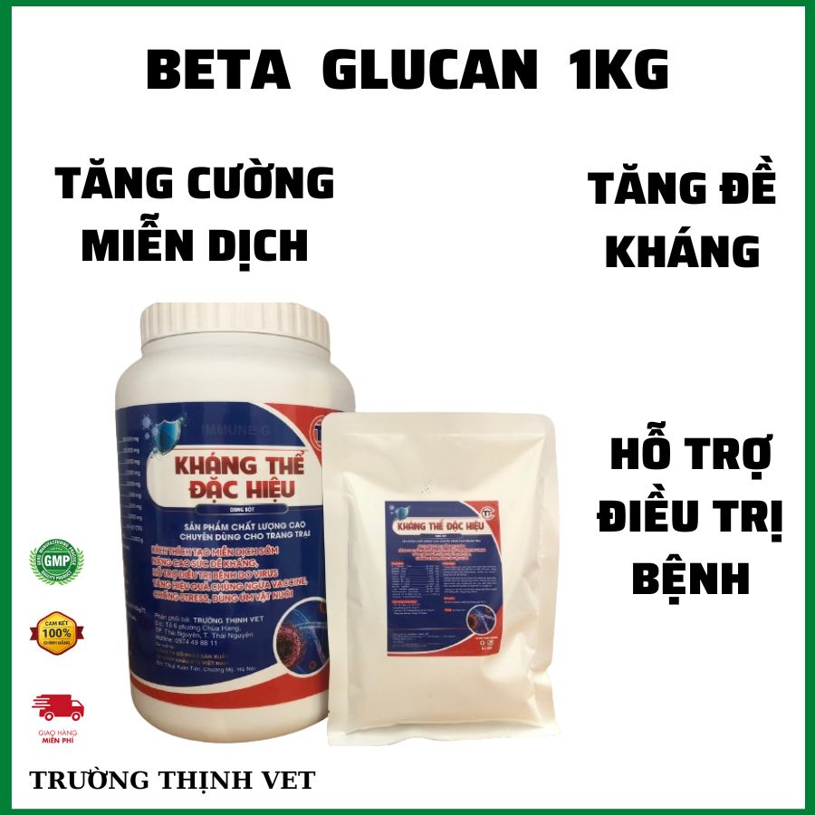Beta Glucan 1kg tăng cường miễn dịch, tăng đề kháng cho gia súc, gia cầm, thủy sản. Thú y Trường Thịnh