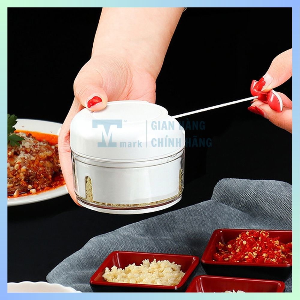 [HCM]Đồ Băm Thực Phẩm Bằng Tay Mini Dụng Cụ Đập Tỏi Nhà Bếp Pound Tỏi Nghiền Tay Quay Cắt Hạt Tiêu Máy Xay Thịt