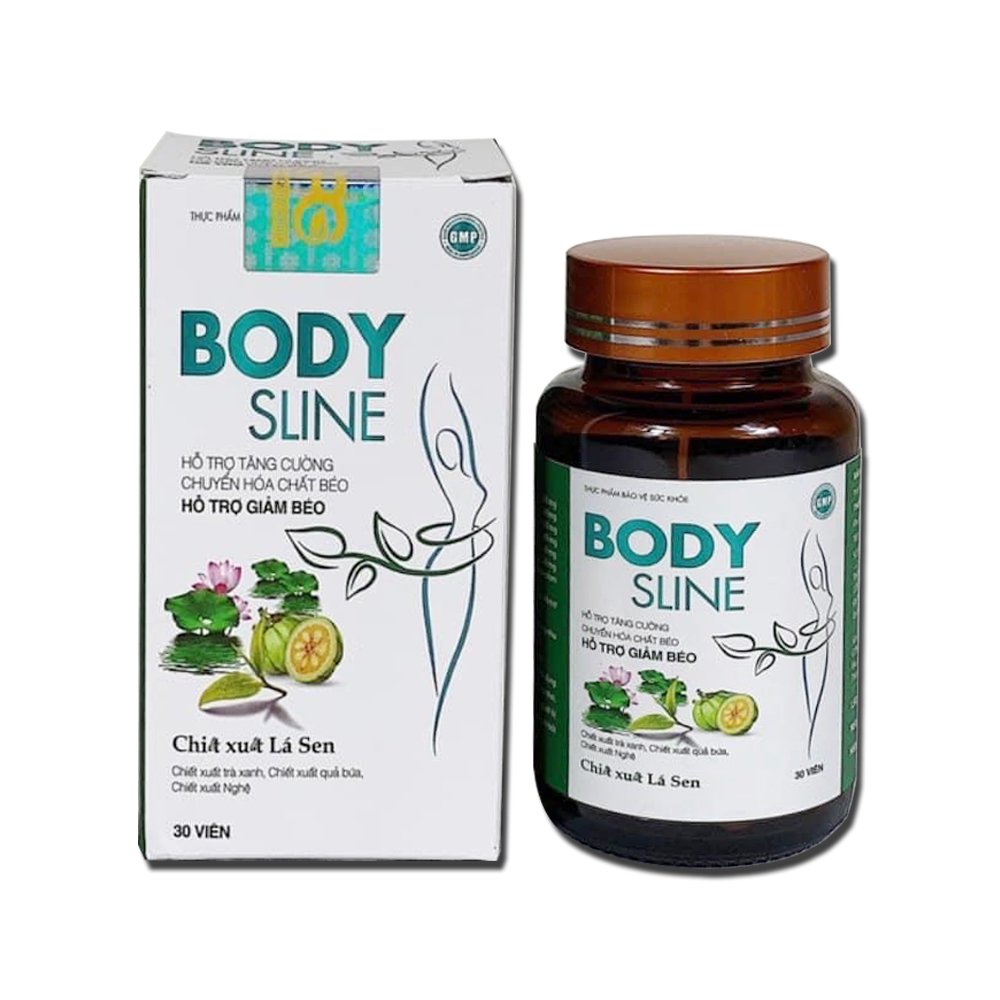 Body Sline hỗ trợ giảm cân, giảm béo, tăng cường chuyển hóa chất béo trong cơ thể - Chai 30 viên