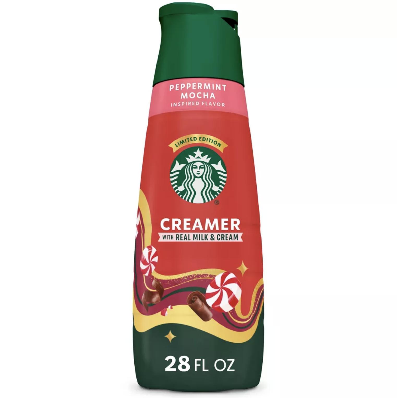KEM SỮA LỎNG Mocha - Bạc hà Starbucks PEPPERMINT MOCHA Coffee Creamer, 828ml (28 oz)