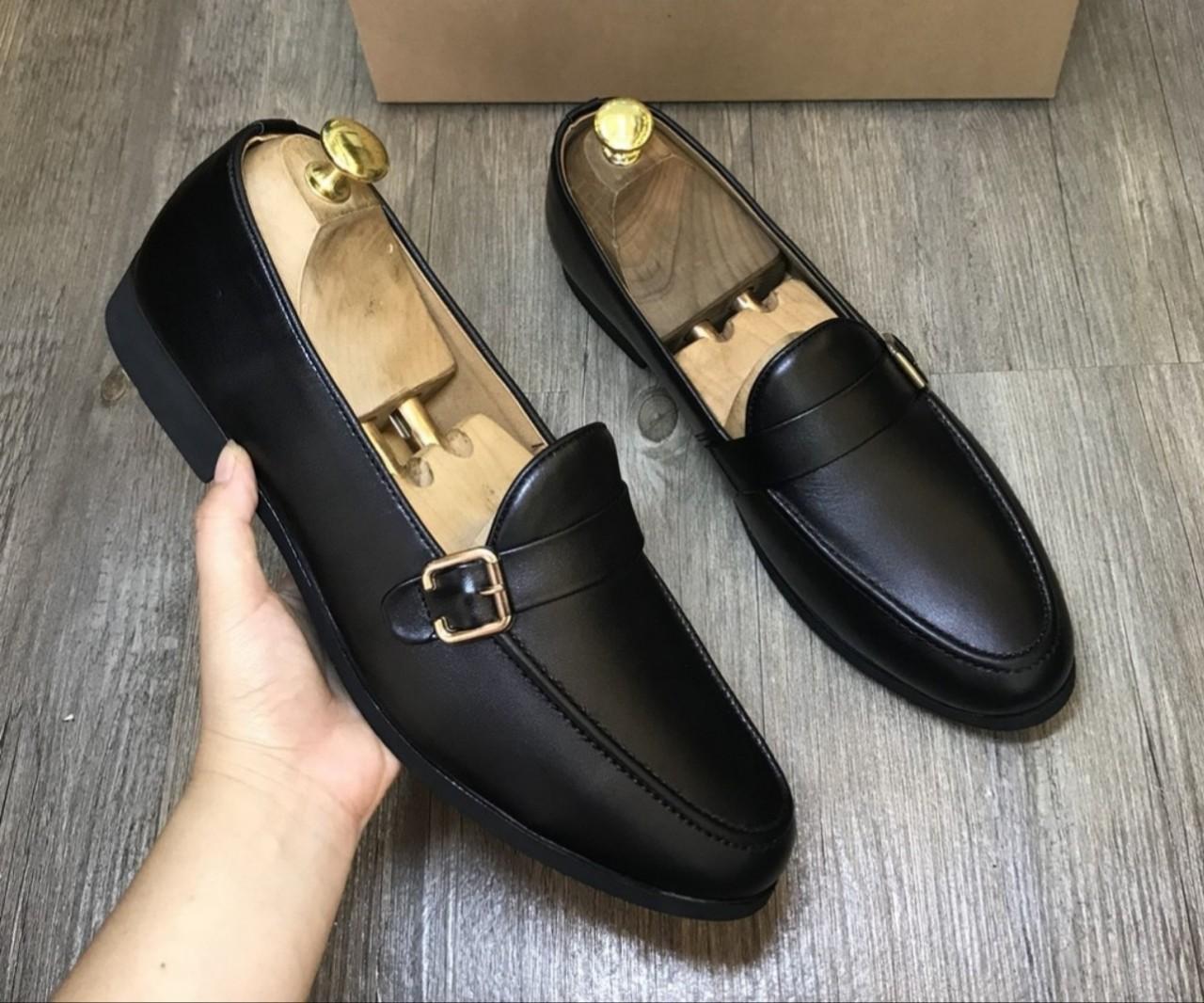 Giày tây nam khóa 1 bên lịch lãm