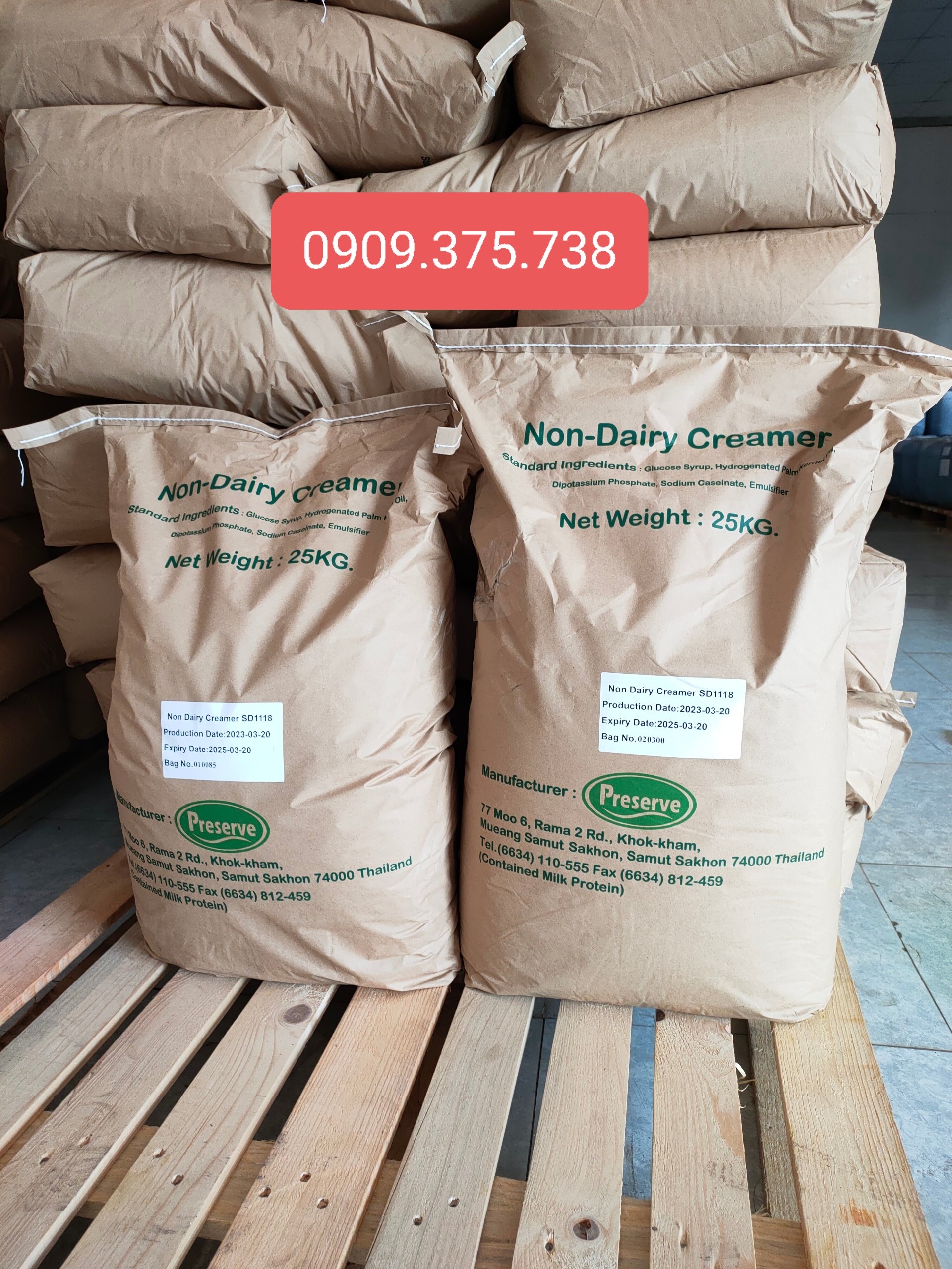 Bột sữa béo thực vật _Non-Dairy Creamer _Bao 25Kg
