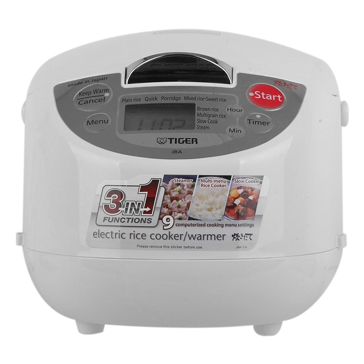 Nồi cơm điện tử tiger jba-a10w - 1l, bảo hành 12 tháng