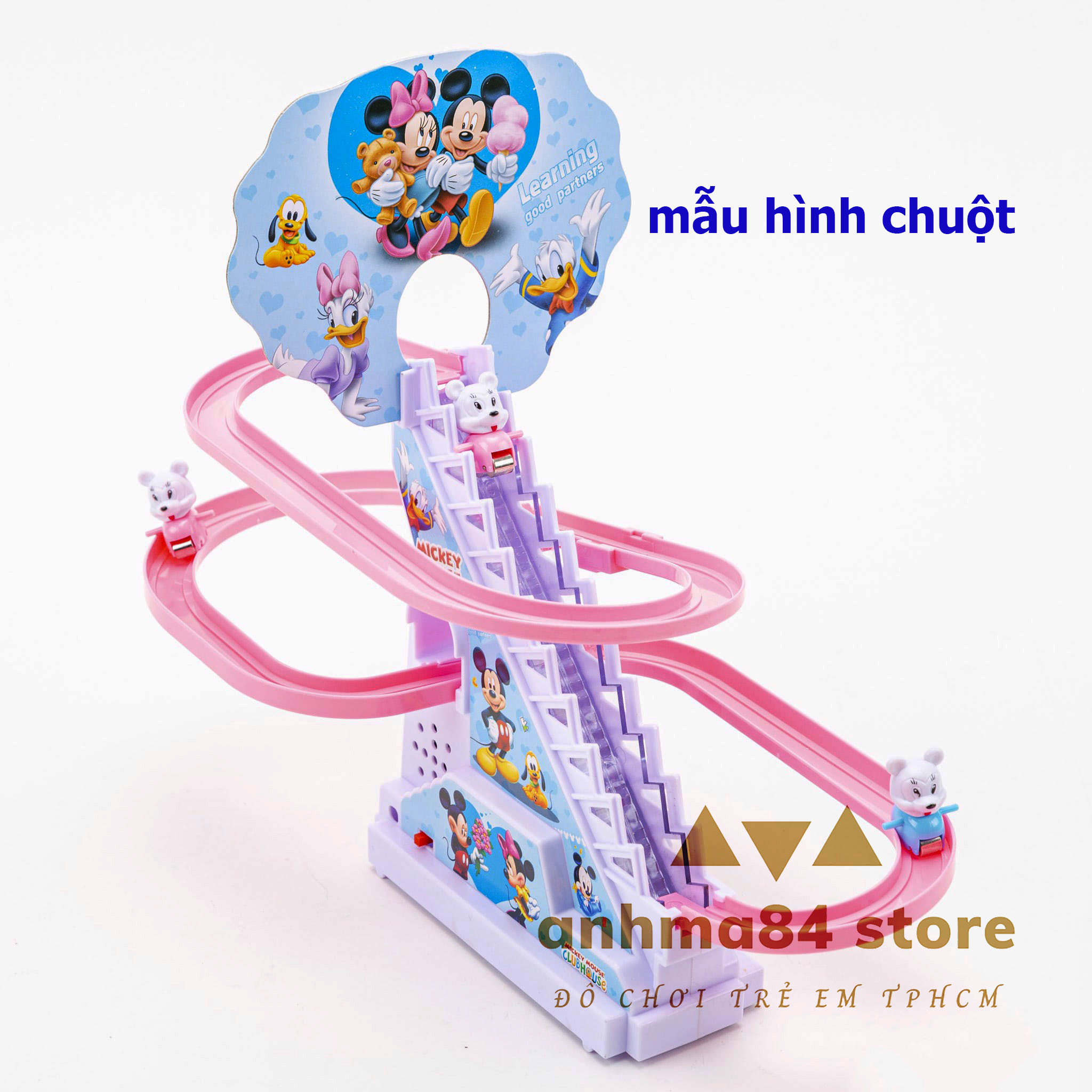 Đồ chơi mèo leo thang - chuột leo thang - chó đốm leo thang vui nhộn - có đèn nhạc - anhma84 store