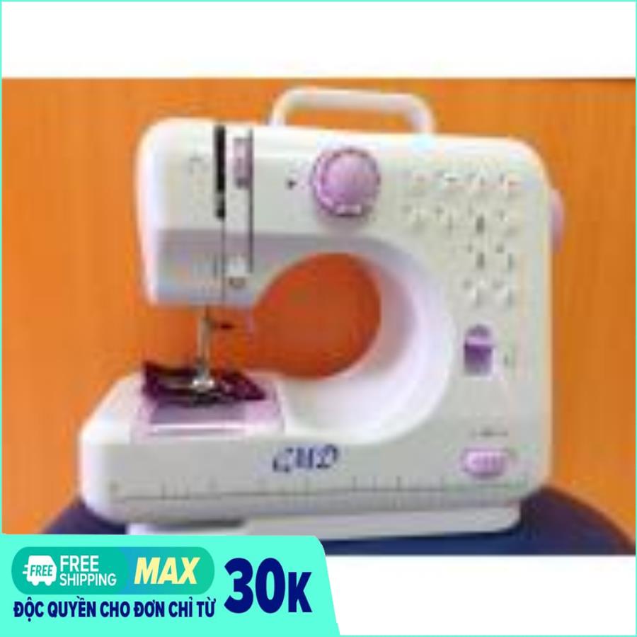 Máy khâu mini 12 kiểu zigzag (Trắng), máy khâu đa năng + Tặng bộ 10 đôi đũa