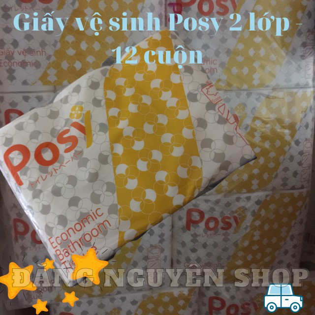 Giấy vệ sinh posy có lõi 12 cuộn