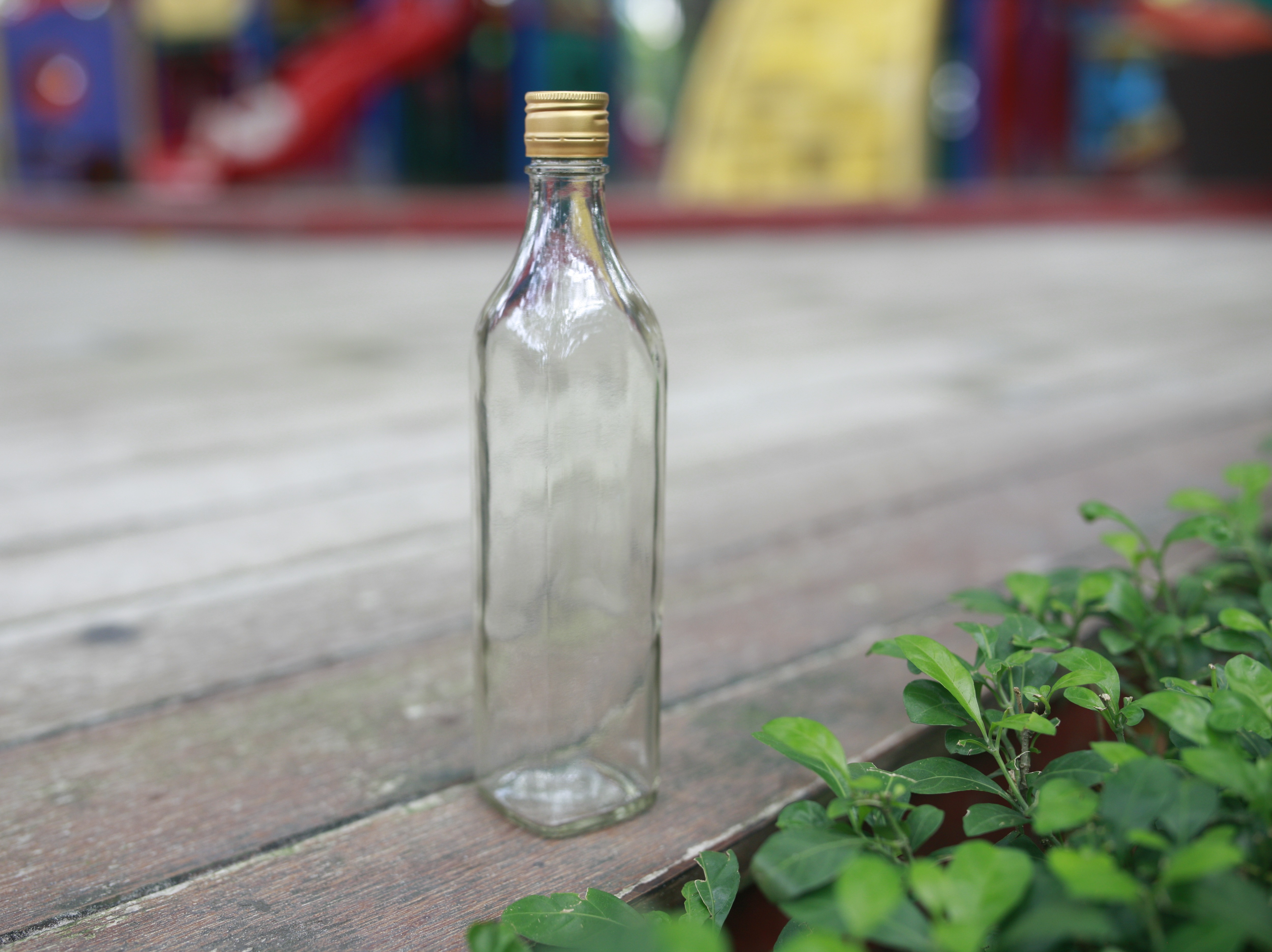 Combo 5 chai thủy tinh vuông 500ml nắp thiếc