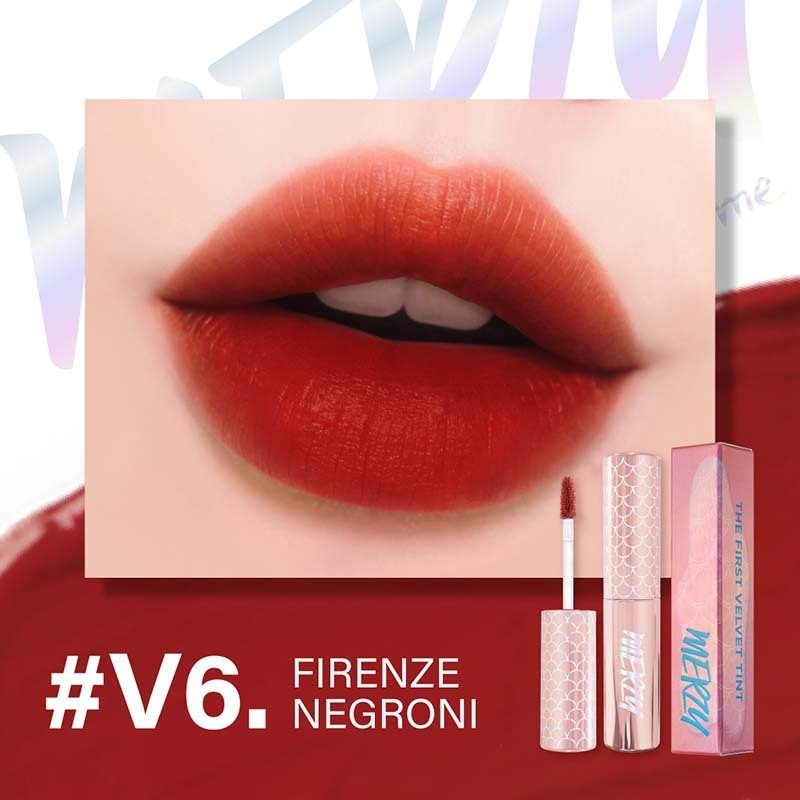 [TẶNG TÚI - KHI MUA 2 SP] [V6 SIREN] Son Kem Lì Merzy The First Velvet Tint 4.5g