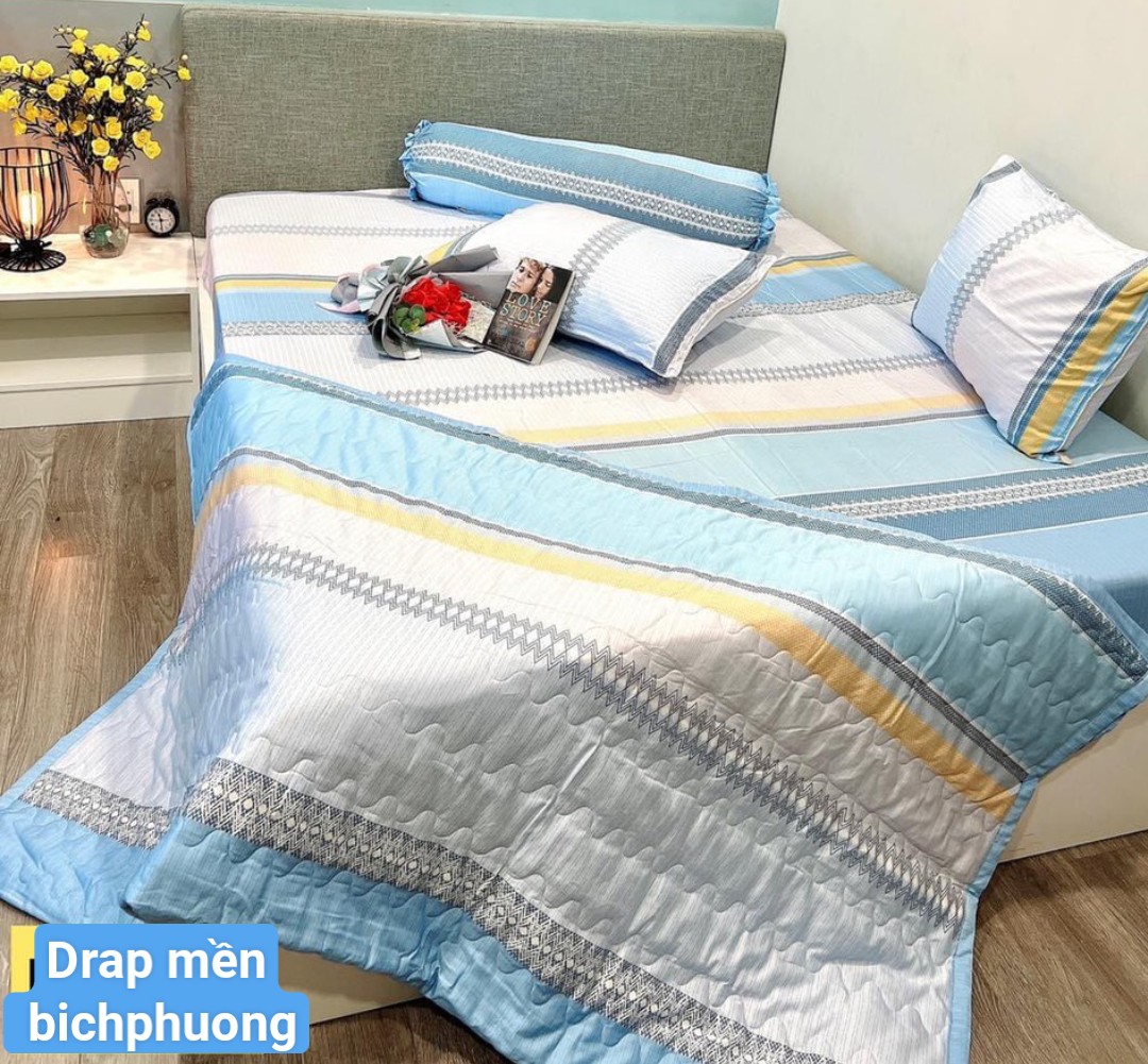 Bộ drap có mền tencel vải nhập hàn quốc đỉnh cao mát mềm mại