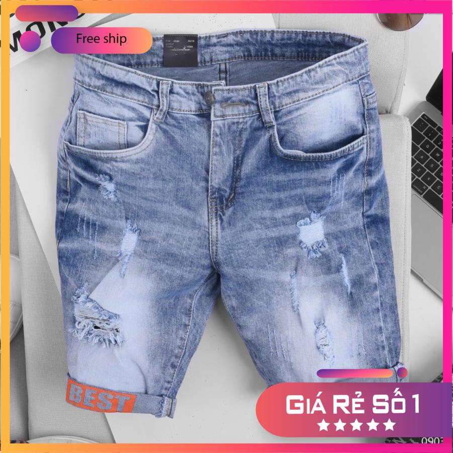 Quần short jean nam, quần bò nam trẻ trung năng động, chất liệu co dãn tốt,thoáng mát,form chuẩn,hot trend phù hợp cho mọi lứa tuổi XH0903