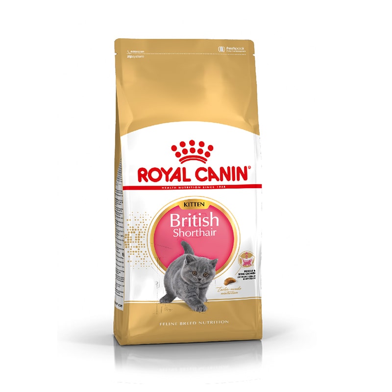 Thức Ăn Cho Mèo Con Giống Anh Lông Ngắn Royal Canin British Shorthair Kitten Túi 2Kg