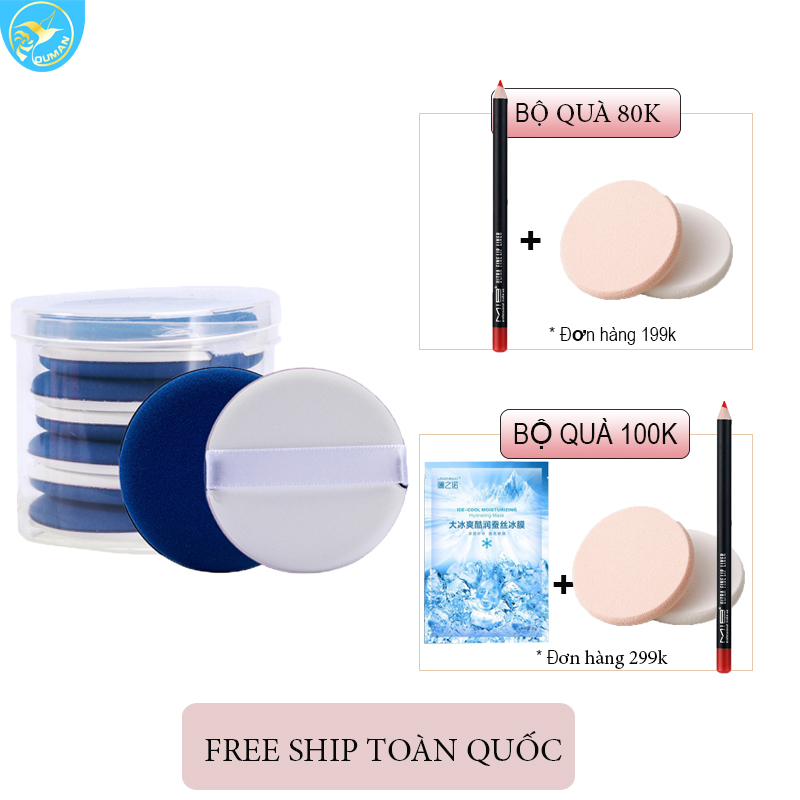 Bông mút tròn BB đánh kem nền,phấn nước màu ngẫu nhiên