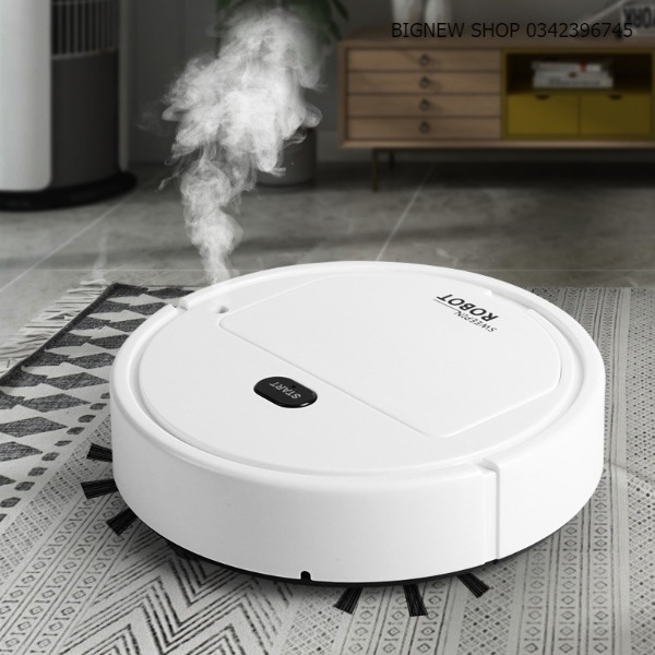 Robot Hút Bụi 30cm Tự Động Thông Minh-Sạc Qua Cổng USB-Máy Hút Bụi mini 3 Trong 1 Quét Hú tLau Nhà - Robot Tự Lau Nhà Thông Minh Clean Robot Máy Hút Bụi Tự Động Thông Minh