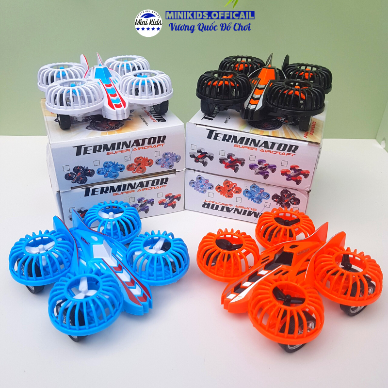 Ô tô đồ chơi mô phỏng máy bay không người lái flycam chạy bánh đà dành cho bé - Đồ chơi MiniKids