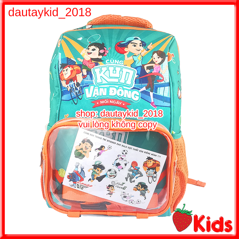 Balo kun chống gù lưng hàng khuyến mãi sữa kun