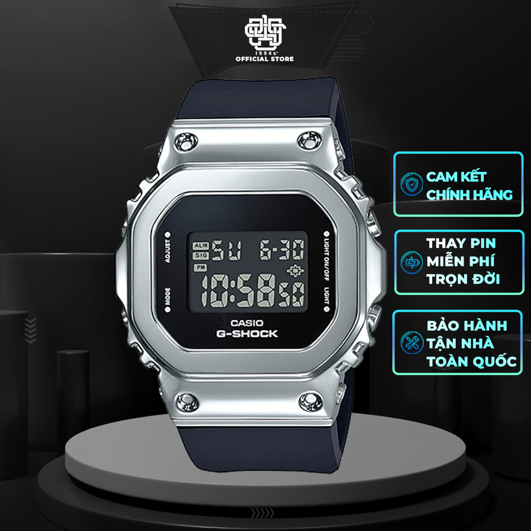 Đồng hồ Nam/Nữ CASIO G-SHOCK GM-S5600-1 Hàng chính hãng