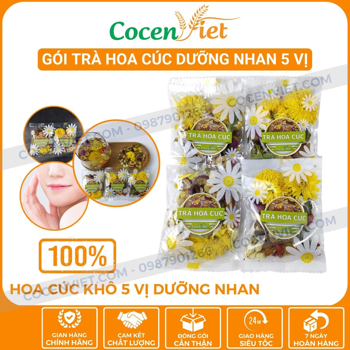 Trà Hoa Cúc Dưỡng Nhan 5 Vị, Trà Hoa Cúc Đường Phèn Thanh Nhiệt Giải Đ.ộ.c