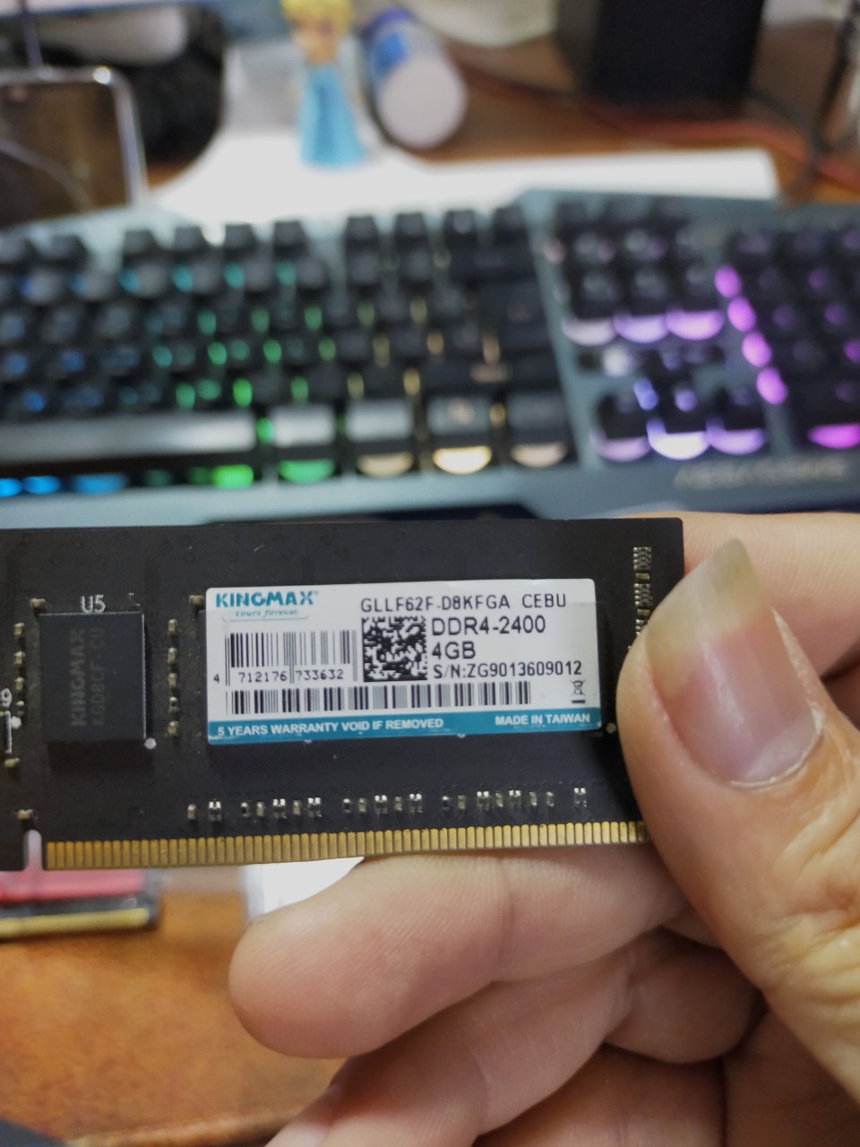RAM KINGMAX DDR4 4GB BUS 2400 CHÍNH HÃNG - HÀNG CŨ  BẢO HÀNH 1 THÁNG - ẢNH THẬT TẾ
